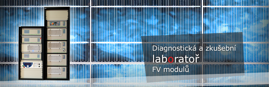 Diagnostická a zkušební laboratoř FV modulů (firmy Solartec).